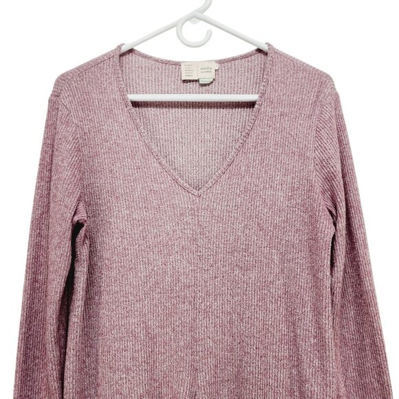 Saturday / Sunday Anthropologie Womens V-Neck Tie-Front Knit Sweater Medium pink - Picture 8 of 12